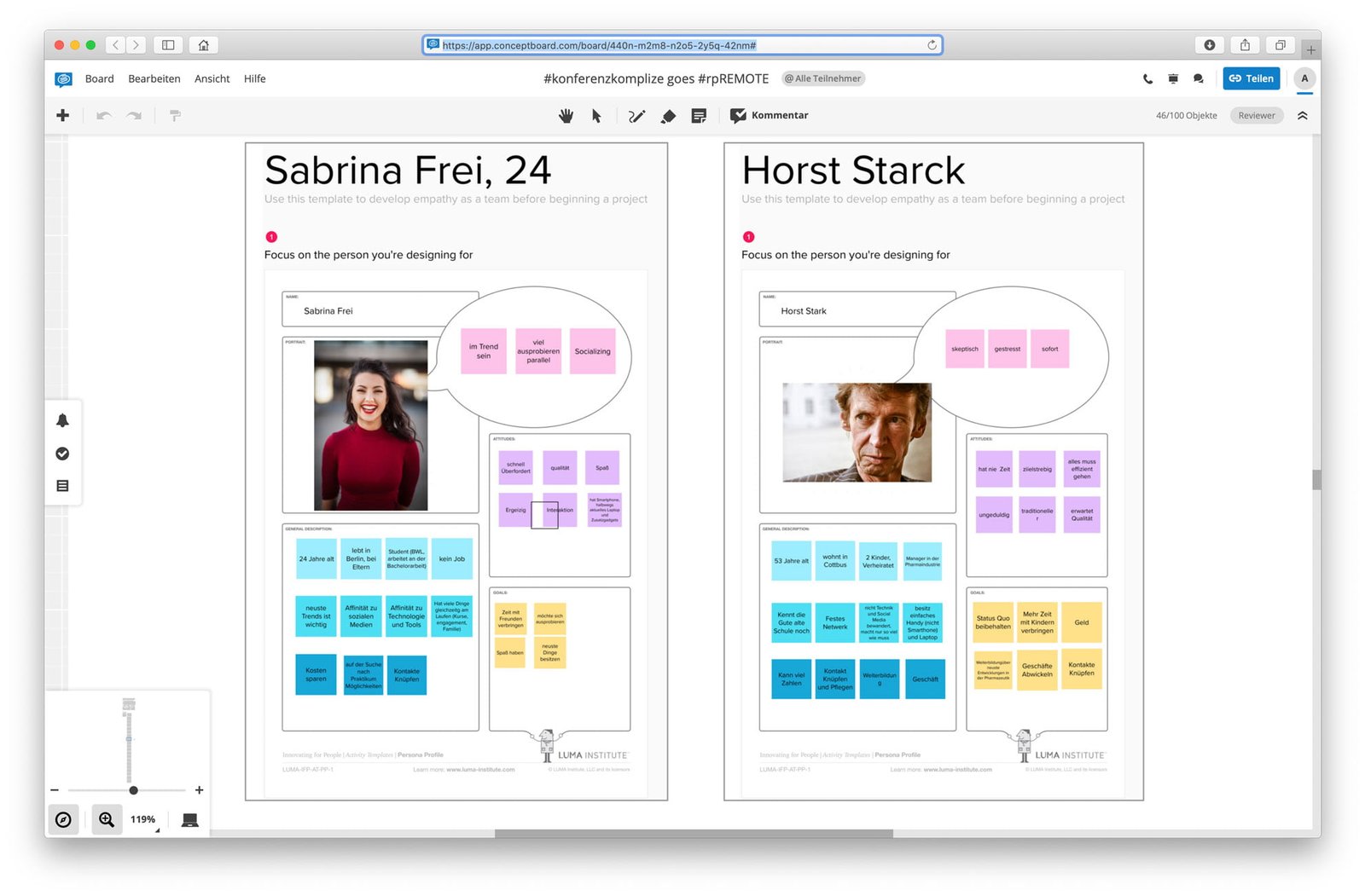 Screenshot Konferenzkomplize via conceptboard.com